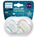 BUĞZ Philips Avent Ultra Air Night Karanlıkta Parlar Gece Emziği 0-6 ay Kız SCF376/19
