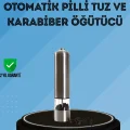 BUĞZ Pilli Baharat Değirmeni Karabiber Tuz ve Baharat Öğütücü