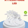 BUĞZ Pilli Çalışan Yıldız Ay Perde Led Işık 2 Modlu Dekorasyon