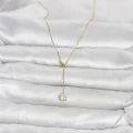 BUĞZ Pirinç Gold Renk Asansörlü Model Kadın Kolye