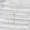 BUĞZ Pirinç Gold Renk Asansörlü Model Kadın Kolye - BUĞZ
