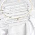 BUĞZ Pirinç Gold Renk Choker Model Zirkon Taşlı Kadın Kolye - Lisinya