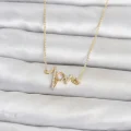 BUĞZ Pirinç Gold Renk Kalp Ritmi Model Kadın Kolye