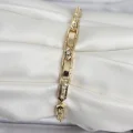 BUĞZ Pirinç Gold Renk Kutup Yıldızı İşleme Kadın Bileklik
