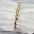 BUĞZ Pirinç Gold Renk Kutup Yıldızı İşleme Kadın Bileklik - BUĞZ