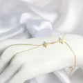 BUĞZ Pirinç Gold Renk Kutup Yıldızı Model Zirkon Taşlı Şahmeran