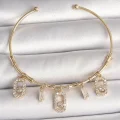 BUĞZ Pirinç Gold Renk Sallantı Zirkon Taşlı Messika Figür Charm Kadın Bileklik