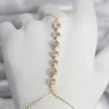 BUĞZ Pirinç Gold Renk Sıralı Zirkon Taşlı Kadın Şahmeran