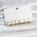 BUĞZ Pirinç Gold Renk Yılan Model Kadın Küpe Seti