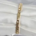 BUĞZ Pirinç Gold Renk Zirkon Taşlı Kadın Bileklik