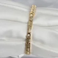 BUĞZ Pirinç Gold Renk Zirkon Taşlı Kadın Bileklik - BUĞZ