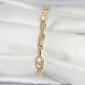 BUĞZ Pirinç Gold Renk Zirkon Taşlı Kadın Bileklik - BUĞZ