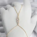 BUĞZ Pirinç Gold Renk Zirkon Taşlı Kadın Şahmeran