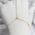BUĞZ Pirinç Gold Renk Zirkon Taşlı Kadın Şahmeran