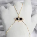 BUĞZ Pirinç Göz Model Gold Renk Zirkon Taşlı Kadın Şahmeran
