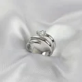 BUĞZ Pirinç Gümüş Renk Sarmal Yılan Model Kadın Yüzük