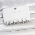 BUĞZ Pirinç Gümüş Renk Yılan Model Kadın Küpe Seti