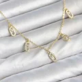 BUĞZ Pirinç Minimal Messika Model Zirkon Taşlı Kadın Kolye