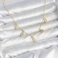 BUĞZ Pirinç Minimal Messika Model Zirkon Taşlı Kadın Kolye