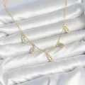 BUĞZ Pirinç Minimal Messika Model Zirkon Taşlı Kadın Kolye - BUĞZ