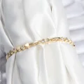 BUĞZ Pirinç VIP Seri Gold Renk Petek Model Kadın Bileklik