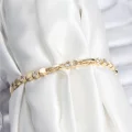 BUĞZ Pirinç VIP Seri Gold Renk Petek Model Kadın Bileklik - BUĞZ
