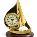 BUĞZ Pirinç Yelkenli Gemi Masa Saati