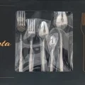 BUĞZ Pırlanta 30 Parça 6 Kişilik Çatal Kaşık Takımı 30 Parça Kutulu Hediyelik Çeyizlik Takım
