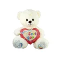  PJH2324  Peluş Kalpli Ayı Love You 30 cm -Vardem