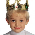 BUĞZ Plastik Kral Tacı Altın Renk Çocuk Boy