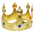 BUĞZ Plastik Kral Tacı Altın Renk Çocuk Boy