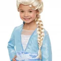 BUĞZ Platin Altın Dore Renk Karlar Ülkesi Elsa Frozen Peruğu Çocuk Boy