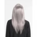 Platin Gri Gümüş Uzun Parti Peruğu