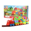  Play Blox Oyuncak Tren Seti 77 Parça Sayılar ve Alfabe Treni Parlak Renkler Mega Blok Seti