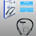 BUĞZ Polygold PG-100 Bluetooth 5.0 Boyun Bantlı Kulaklık – 50 Saat Konuşma Süresi, Type-C Şarj