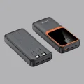 BUĞZ Powerbank 20000 mAh Dijital Ekranlı ve Çok Kablolu Hızlı Şarj Cihazı