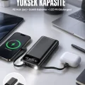 BUĞZ Powerbank 20.000 Mah Dijital Göstergeli LCD Ekran Uzun Pil Ömrü Yeni Nesil