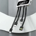 BUĞZ Powerbank 20.000 Mah LCD Ekran USB Lightning Type-C Uyumlu İOS ve Android