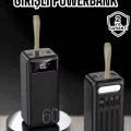  Powerbank 60.000 MAH 4 Portlu Uzun Şarj Süreli Dijital Göstergeli