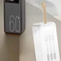 BUĞZ Powerbank 60.000 Mah Hızlı Şarj 4 Çıkışlı Uzun Şarj Süreli Dijital Göstergeli