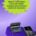 BUĞZ Powerbank Aynalı Bluetooth Kulaklık Ve Akıllı Saat Seti ANC Özelliği Dokunamatik