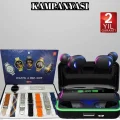 BUĞZ Powerbank Bluetooth Kulaklık Ve Akıllı Saat 7 Kordonlu Metal Kordon Plastik Kordon - BUĞZ