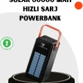 BUĞZ Powerbank Hızlı Şarj Solar Güneş Enerjili Çok Girişli