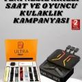 BUĞZ Powerbank Kulaklık ve 7 Kordonlu Akıllı Saat Çoklu Şarj Girişi Bluetooth Bağlantılı - BUĞZ