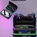 Powerbank Özellikli Kablosuz Bluetooth Kulaklık RGB Işıklı