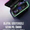  Powerbank Özellikli Kablosuz Bluetooth Kulaklık RGB Işıklı