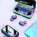  Powerbank Özellikli Kablosuz Bluetooth Kulaklık RGB Işıklı
