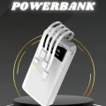  Powerbank Şarj Cihazı 4 Çıkışlı 20.000 MAH Powerbank Kompakt Yüksek Kapasiteli Hızlı Şarj