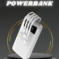 BUĞZ Powerbank Şarj Cihazı 4 Çıkışlı 20.000 MAH Powerbank Kompakt Yüksek Kapasiteli Hızlı Şarj - Lisinya