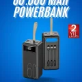  Powerbank Yüksek Kapasiteli 60.000 Mah Hızlı Şarj Şarj Özellikli Batarya
